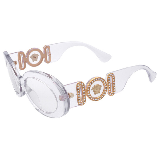 Versace Clear Oval Ladies Sunglasses VE4426BU 148/1W 54 