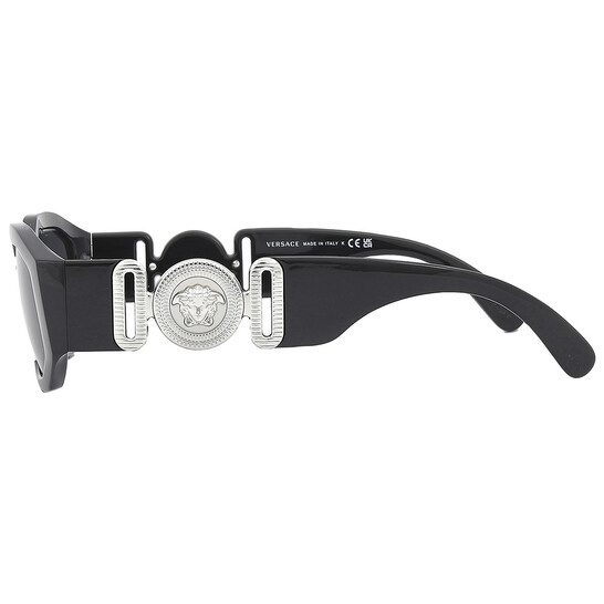 Versace Dark Gray Geometric Unisex Sunglasses VE4361 542287