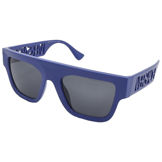 NWT Versace Dark Blue, Dark Grey Unisex Sunglasses 57mm Versace Women main image 4