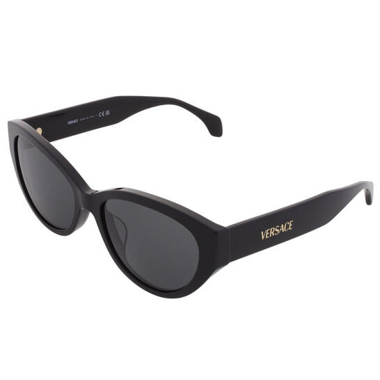 Versace Dark Grey Cat Eye Ladies Sunglasses VE4495D GB1/87  display picture 1