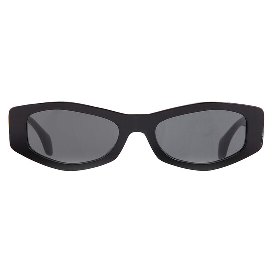 Versace Dark Grey Geometric Ladies Sunglasses VE4487 GB1/87  display picture 1