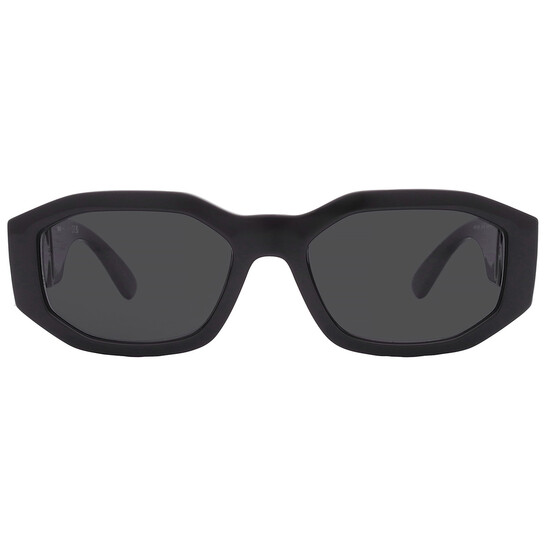 Versace Dark Grey Geometric Unisex Sunglasses VE4361 GB1/87  display picture 1