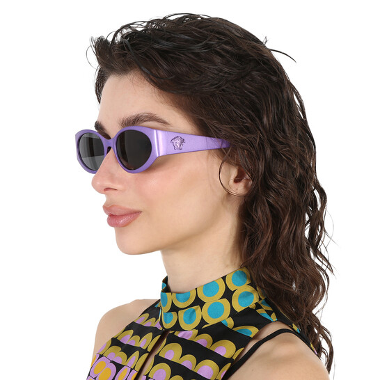 Versace Dark Grey Oval Ladies Sunglasses VE2263 150287 56