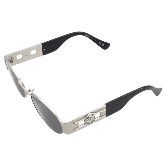 Versace Dark Grey Oval Unisex Sunglasses VE2264 151387 56  display picture 3