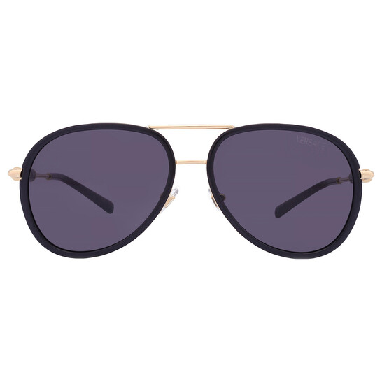 Versace Dark Grey Pilot Unisex Sunglasses VE2260 100287 60