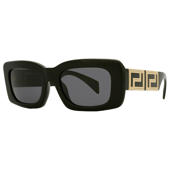 Versace Dark Grey Rectangular Ladies Sunglasses VE4444U GB1/87 54 - 546x546 Image #3