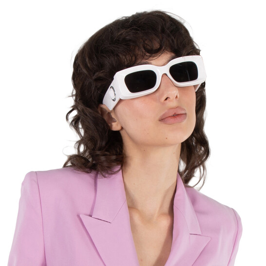 NEW VERSACE SQUARE SUNGLASSES VE4474U 31487 WHITE GREY VERSACE MOD 4474U 314/87 Amazon.com: Versace Sunglasses VE 4474 U 314/87 White Dark  main image 3