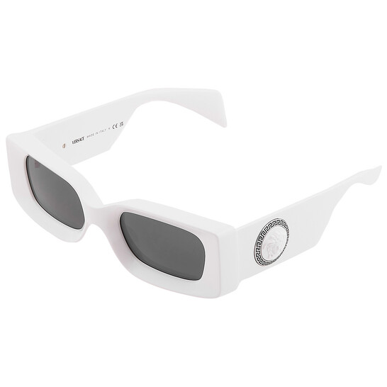 NEW VERSACE SQUARE SUNGLASSES VE4474U 31487 WHITE GREY VERSACE MOD 4474U 314/87 Amazon.com: Versace Sunglasses VE 4474 U 314/87 White Dark  main image 4
