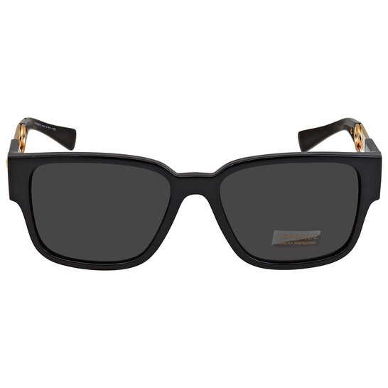 Versace Dark Grey Rectangular Men display picture 1