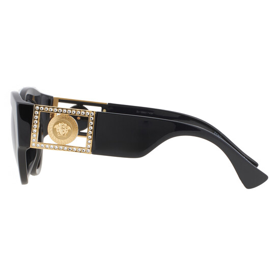 Versace Dark Grey Round Ladies Sunglasses VE4438BF GB1/87 52  display picture 3