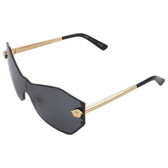 Versace Dark Grey Shield Ladies Sunglasses VE2182 100287 43  display picture 1