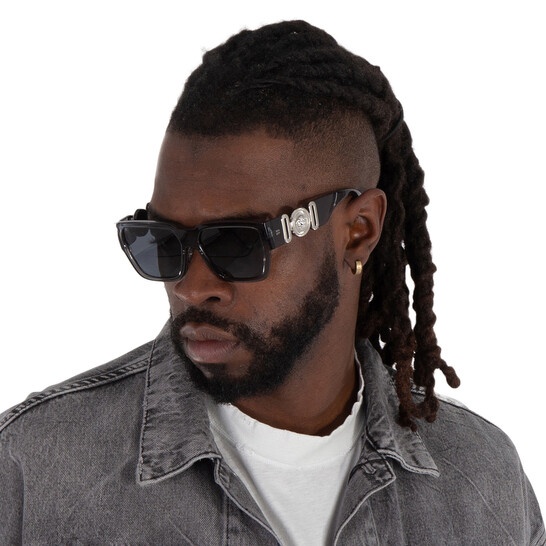 Versace Dark Grey Square Men's Sunglasses VE4483D 593/87 57