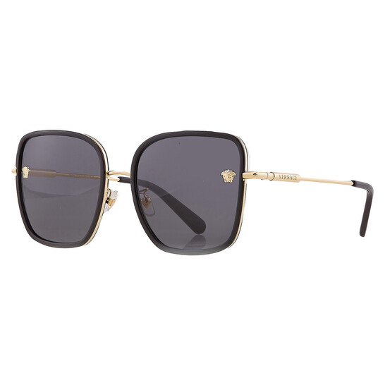 Versace Dark Grey Square Ladies Sunglasses VE2247D 143887 57  display picture 1