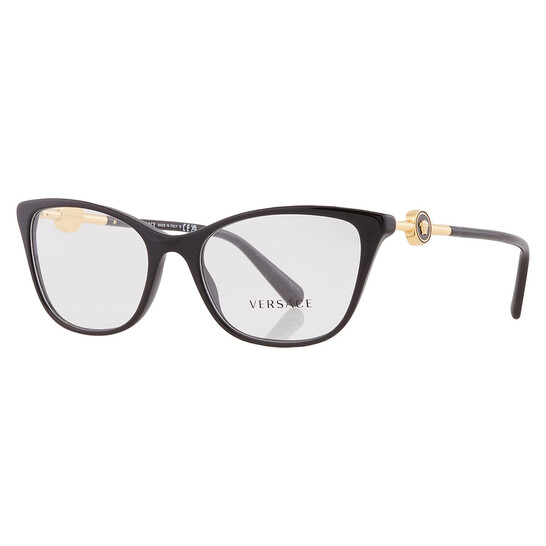 Versace Demo Cat Eye Ladies Eyeglasses VE3293 GB1 55