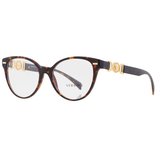 Versace Demo Cat Eye Ladies Eyeglasses VE3334 108 53