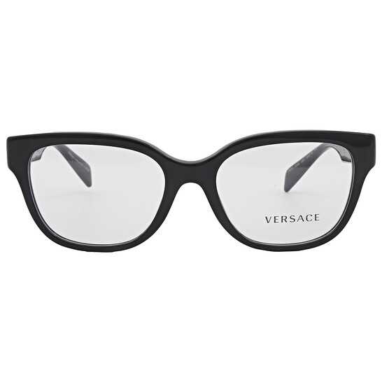 VERSACE キャットアイフレームメガネ VE3338 GB1 Versace Demo Rectangular Ladies Eyeglasses VE3338 GB1 54