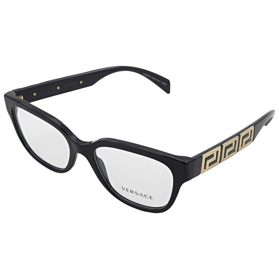 Versace Demo Rectangular Ladies Eyeglasses VE3338 GB1 54