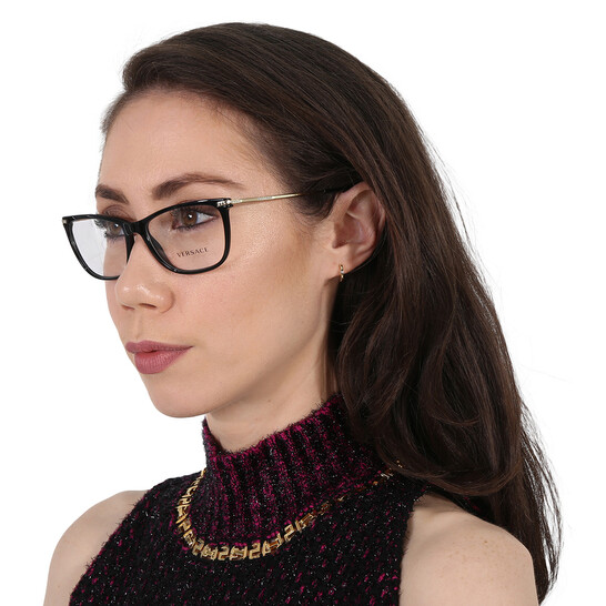 Versace Demo Square Ladies Eyeglasses VE3274B GB1 54