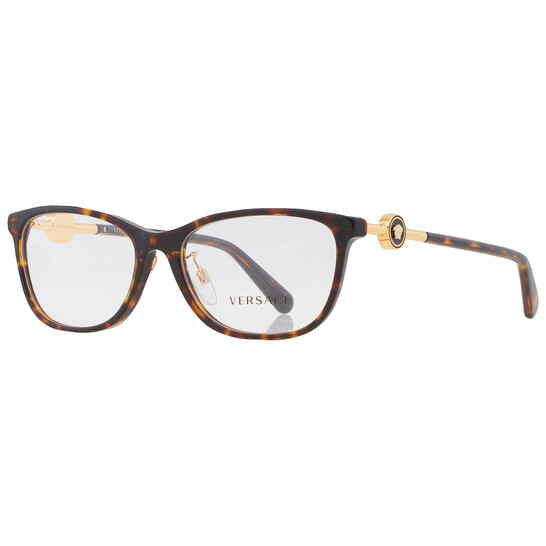 Versace Demo Square Ladies Eyeglasses VE3297D 108 55