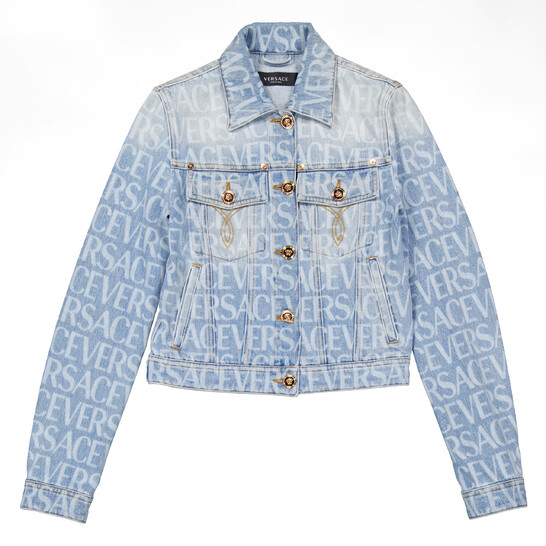 Versace Denim Long-Sleeve Cropped Jacket, Brand Size 36 ( US Size 0 ) Versace Denim Long-Sleeve Cropped Jacket, Brand Size 36 ( US Size 0 ) - 546x546 Image #5