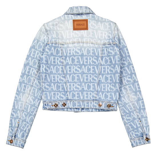 Versace Denim Long-Sleeve Cropped Jacket, Brand Size 36 ( US Size 0 ) Versace Denim Long-Sleeve Cropped Jacket, Brand Size 36 ( US Size 0 ) - 546x546 Image #7