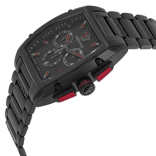 Versace Dominus Chronograph Quartz Black Dial Men's Watch