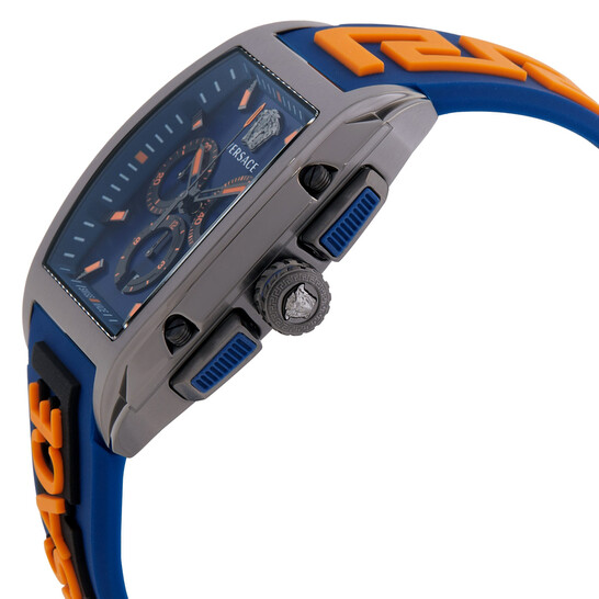 Versace Dominus Chronograph Quartz Blue Dial Men's Watch VE6H00323