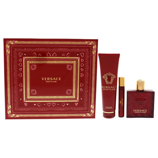 VERSACE Eros & Eros Flame 30mLセット Amazon.com : Versace Eros Flame Cologne for Men Mini Gift