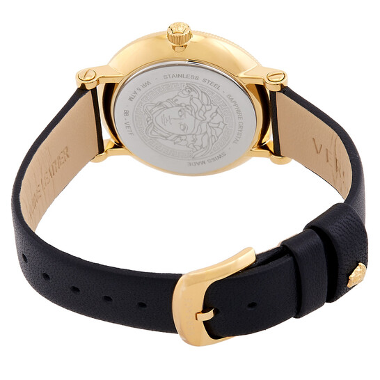 Versace Greca Flourish Quartz Black Dial Ladies Watch