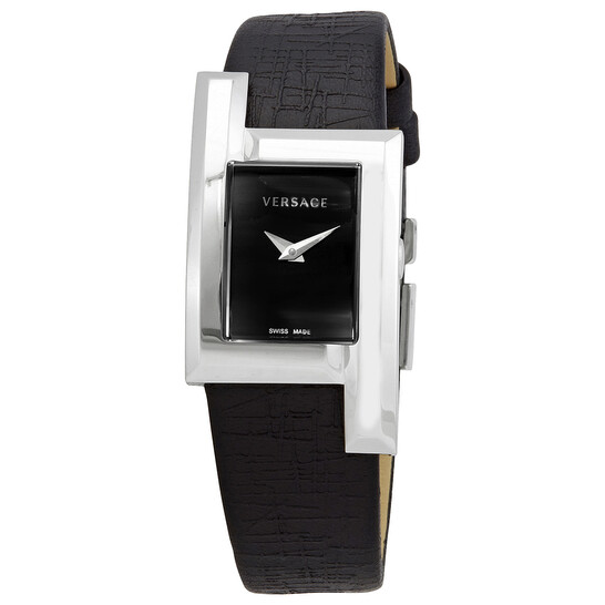Versace Greca Icon Quartz Black Dial Ladies Watch VELU00119 7630030544507 -  Watches, Greca Icon - Jomashop