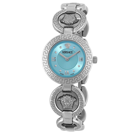 Versace Greca Jewel Quartz Turquoise Dial Ladies Watch VEWCA0324