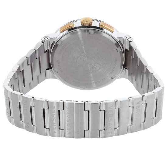 Versace Greca Logo Chronograph Quartz Blue Dial Men's Watch