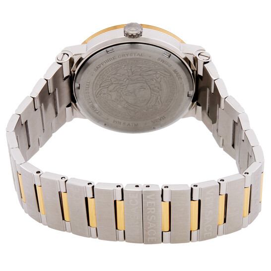 Versace Greca Logo Quartz Green Dial Two-tone Ladies Watch