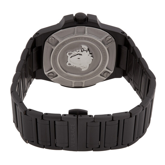 Versace Greca Reaction Quartz Black Dial Men display picture 1
