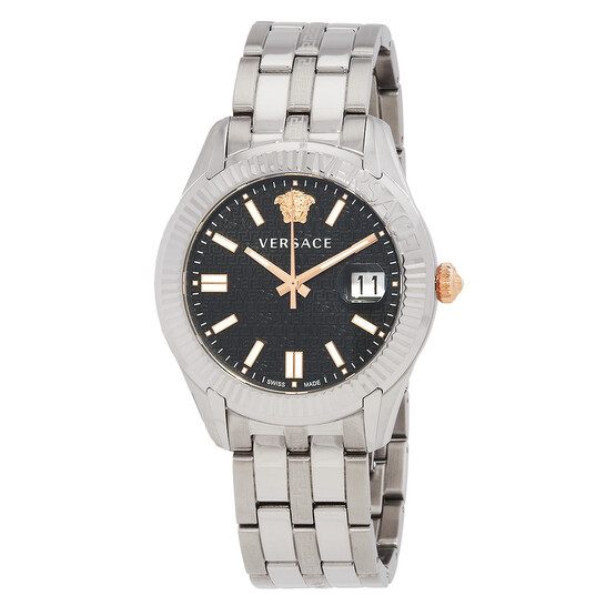 Versace wrist watch Versace Greek Watch Black,Gold | VERSACE US main image 4