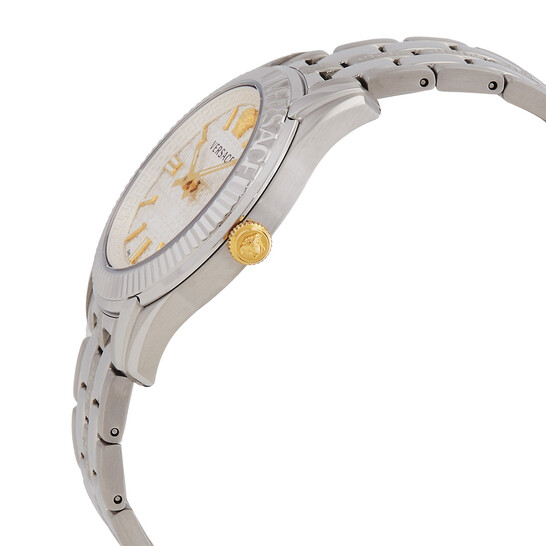 Versace Greca Time Quartz Silver Dial Ladies Watch VE6C00323