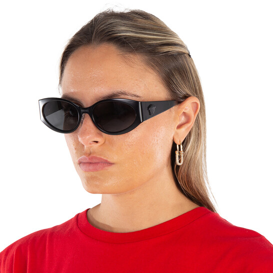 Versace Grey Oval Ladies Sunglasses VE2263 126187 56  display picture 3