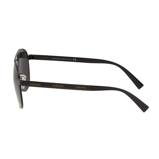 Versace Grey Pilot Unisex Sunglasses VE2209 100987 58  display picture 1