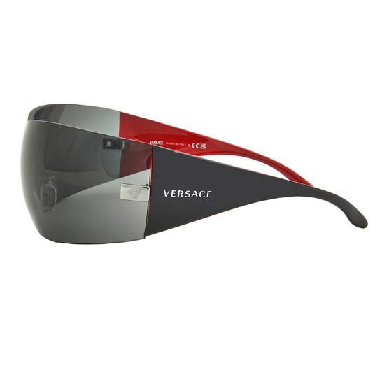 Versace Grey Shield Ladies Sunglasses VE2054 100187 141 Versace Grey Shield Ladies Sunglasses VE2054 100187 141