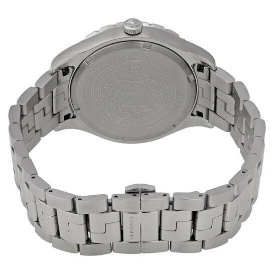 Versace Hellenyium GMT Black Dial Men's Watch V11100017