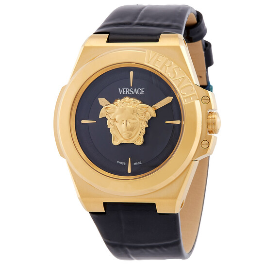Versace Hera Quartz Black Dial Ladies Watch VE8D00324 - Watches