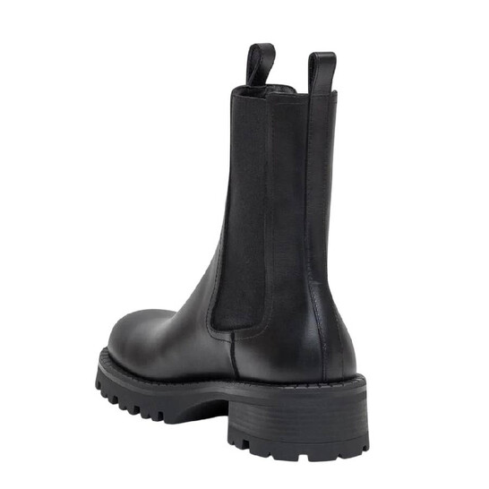 Versace La Medusa Embossed Logo Black Leather Boots, Brand Size 36 ( US Size 6 ) - 546x546 Image #3