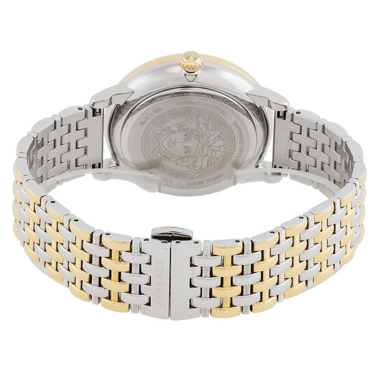 Versace La Medusa Quartz Silver Dial Two-Tone Ladies Watch