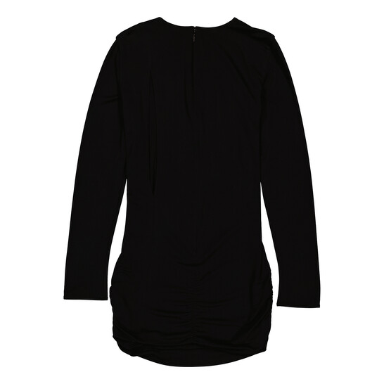 Versace Ladies Black Short Draped Viscose Dress, Brand Size