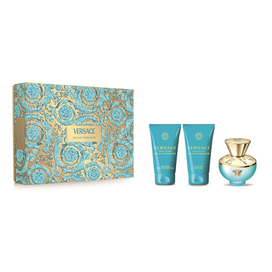 Versace Ladies Dylan Turquoise Gift Set Fragrances 8011003893379