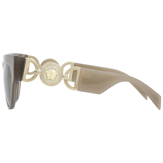 Versace Light Brown Cat Eye Ladies Sunglasses VE4440U 5407/3