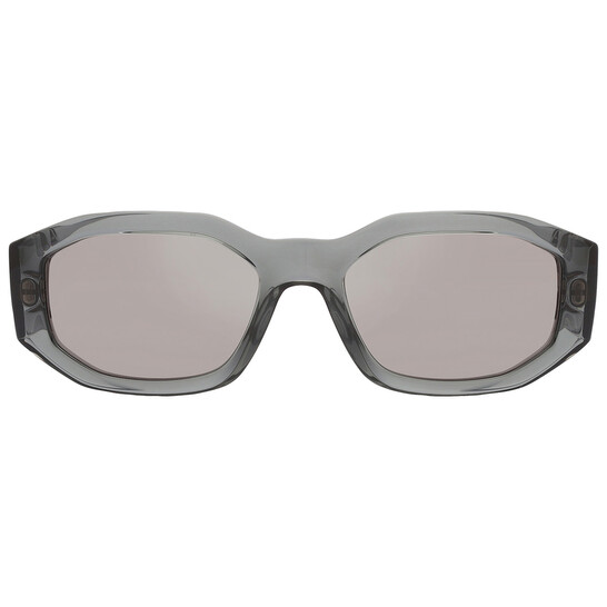 Versace VE4361 MEDUSA BIGGIE 311/6G Sunglasses Gray Silver Mirrored Unisex Versace Medusa Biggie Sunglasses Transparent Grey/Silver  main image 3