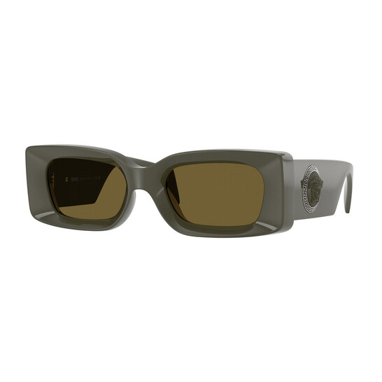Versace Medusa Dark Brown Rectangular Ladies Sunglasses  display picture 1