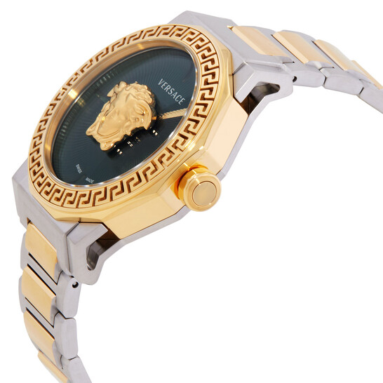 Versace Medusa Deco Quartz Green Dial Watch Ve7b00323 VE7B00323