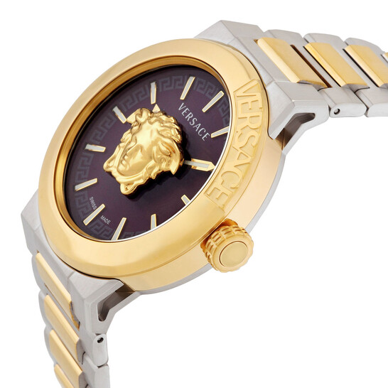 Versace Medusa Infinite Quartz Red Dial Men display picture 2